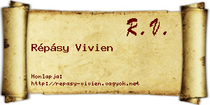 Répásy Vivien névjegykártya
